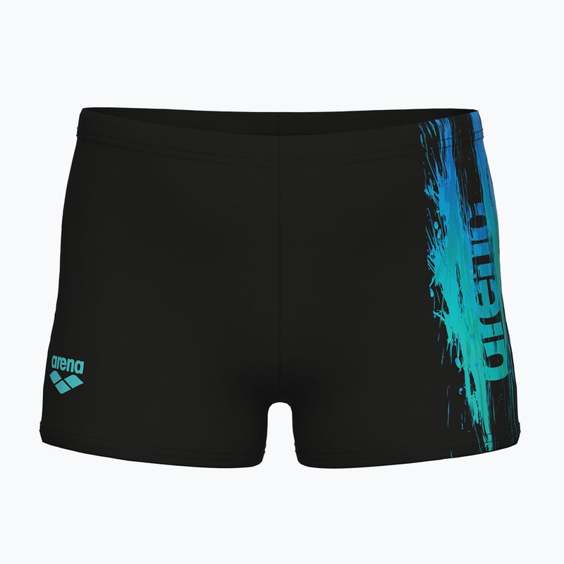 Bokserki kąpielowe chłopięce arena Loud Swim Short black/black multi
