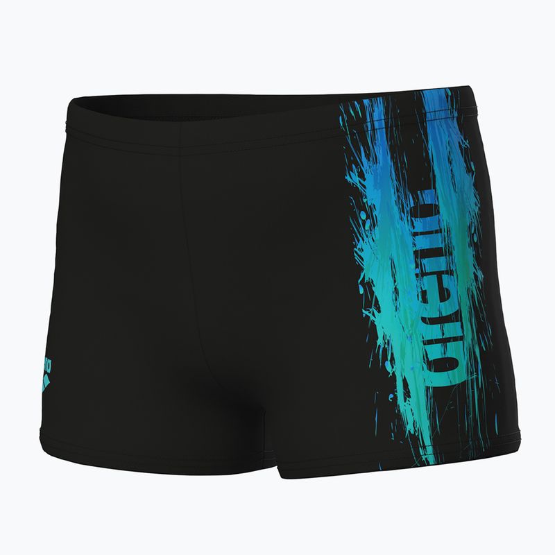 Bokserki kąpielowe chłopięce arena Loud Swim Short black/black multi 3