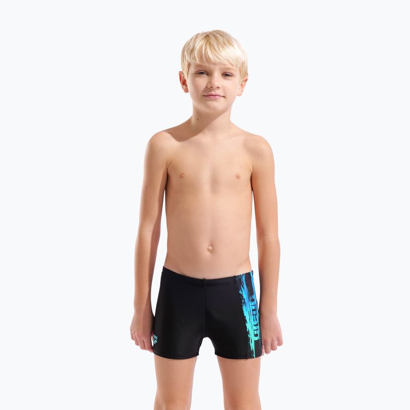 Bokserki kąpielowe chłopięce arena Loud Swim Short black/black multi 5