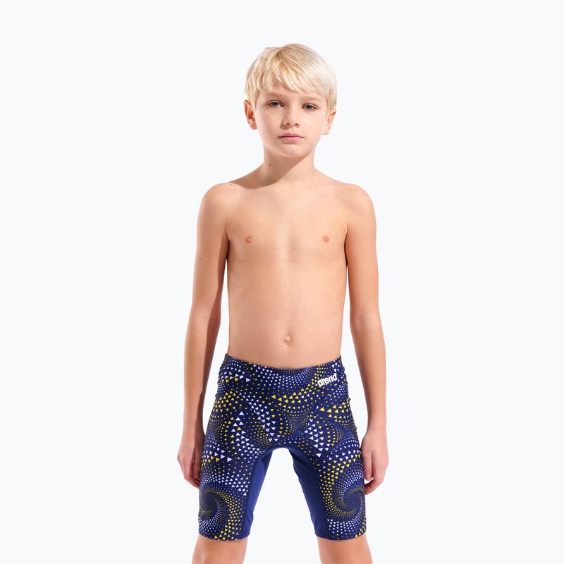 Jammery kąpielowe dziecięce arena Fireflow Swim Jammer navy/team navy yellow 5