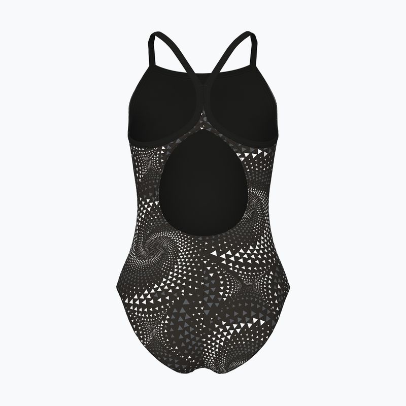 Strój kąpielowy jednoczęściowy dziecięcy arena Fireflow Lightdrop Back black/team black 2