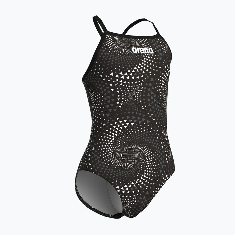 Strój kąpielowy jednoczęściowy dziecięcy arena Fireflow Lightdrop Back black/team black 4