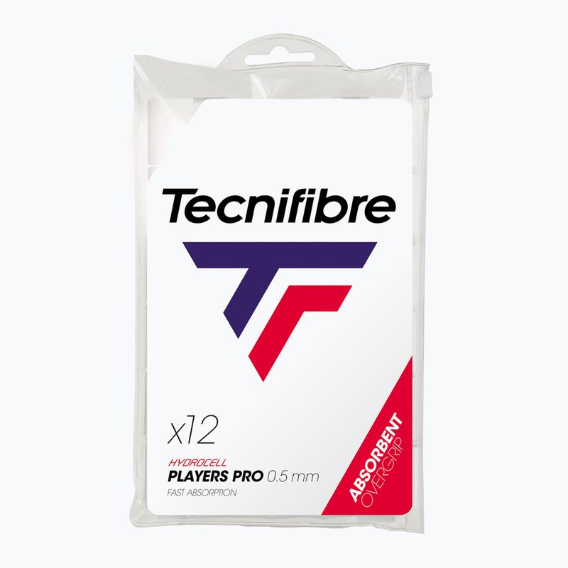 Owijki tenisowe Tecnifibre Pro Players 12 szt. white