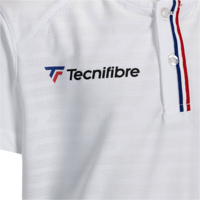 Koszulka polo tenisowa dziecięca Tecnifibre 22F3VE F3 Polo Jr white 3