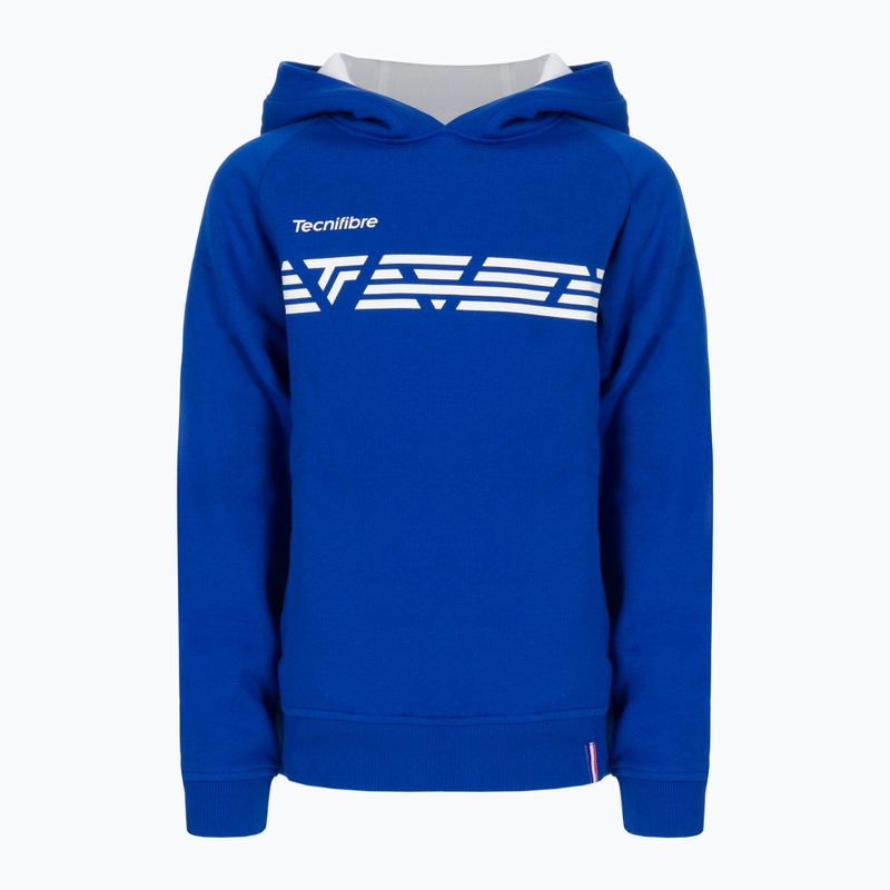 Bluza tenisowa dziecięca Tecnifibre 21LAHO Fleece Hoodie Jr royal