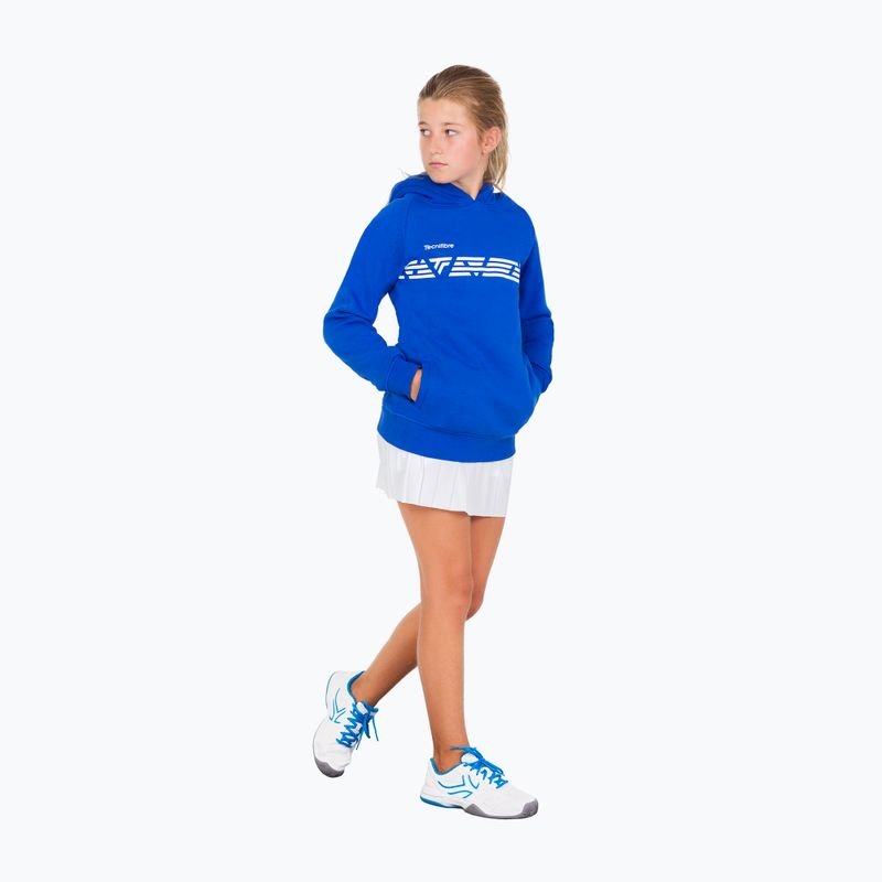 Bluza tenisowa dziecięca Tecnifibre 21LAHO Fleece Hoodie Jr royal 8