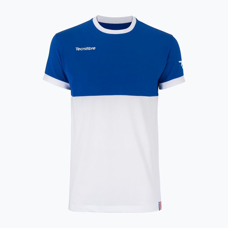 Koszulka tenisowa męska Tecnifibre 22F1ST F1 Stretch royal/white