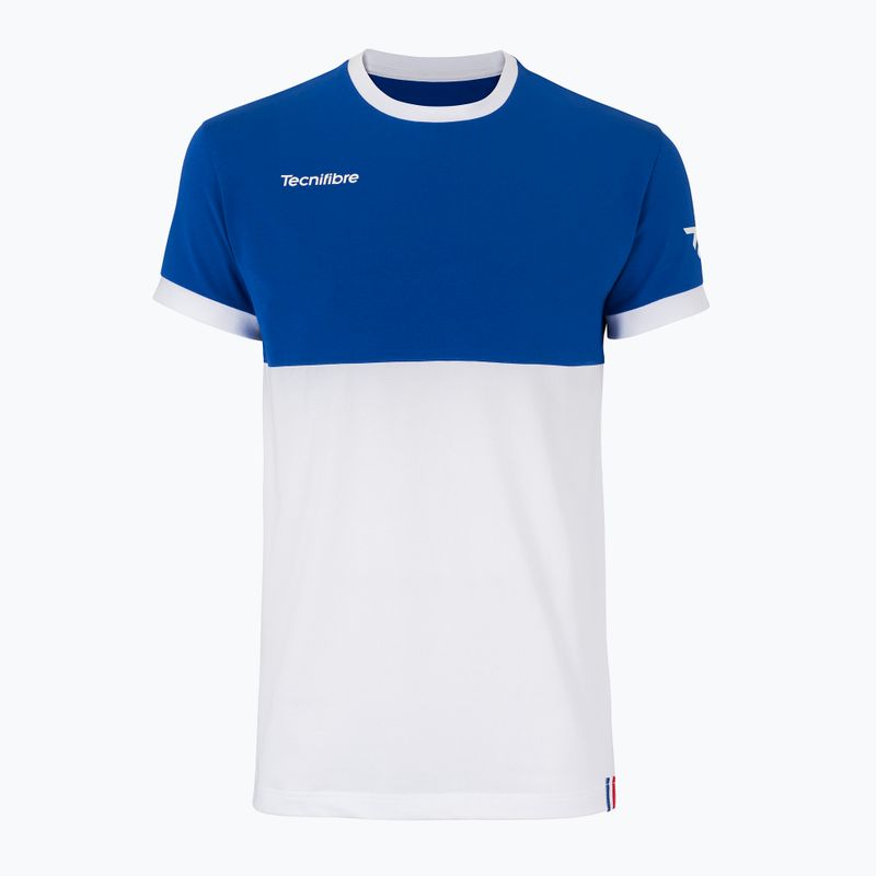 Koszulka tenisowa dziecięca Tecnifibre 22F1ST F1 Stretch Jr white/royal