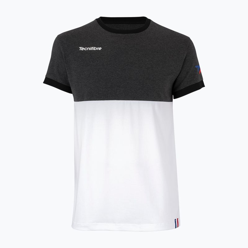Koszulka tenisowa męska Tecnifibre 22F1ST F1 Stretch black/white