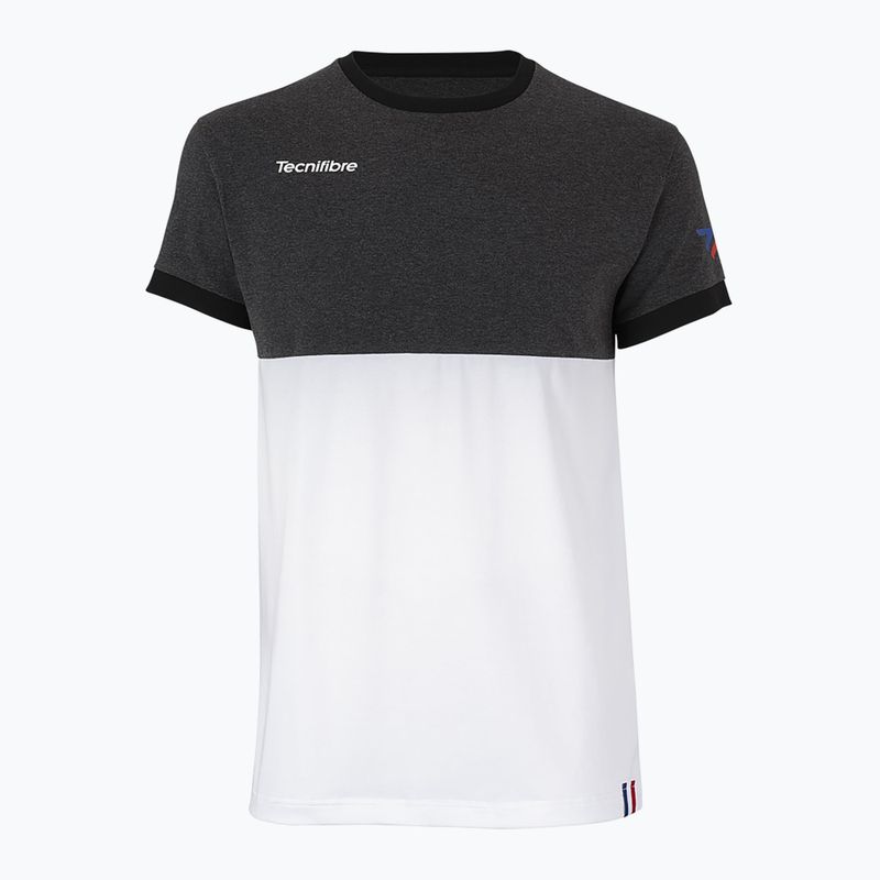 Koszulka tenisowa dziecięca Tecnifibre 22F1ST F1 Stretch Jr white/black 6
