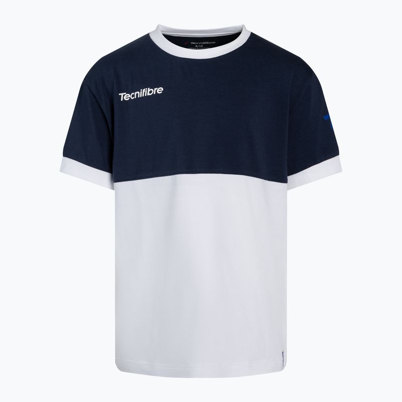 Koszulka tenisowa dziecięca Tecnifibre 22F1ST F1 Stretch Jr white/marine