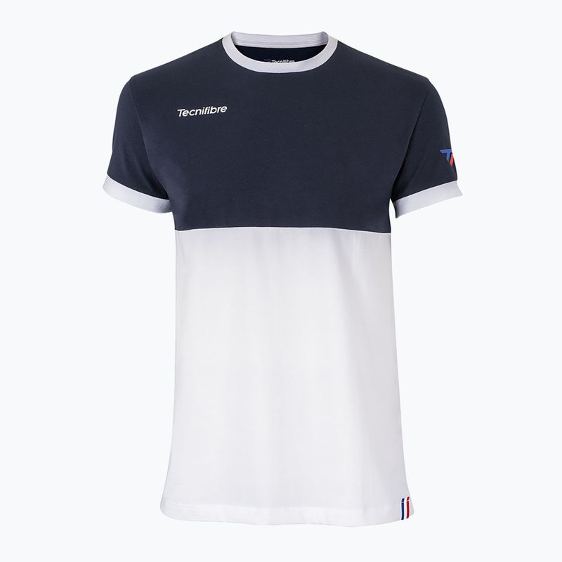 Koszulka tenisowa dziecięca Tecnifibre 22F1ST F1 Stretch Jr white/marine 6