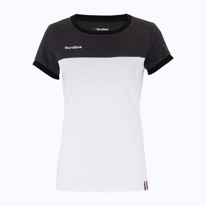 Koszulka tenisowa damska Tecnifibre 22LAF1 F1 Stretch W white/black