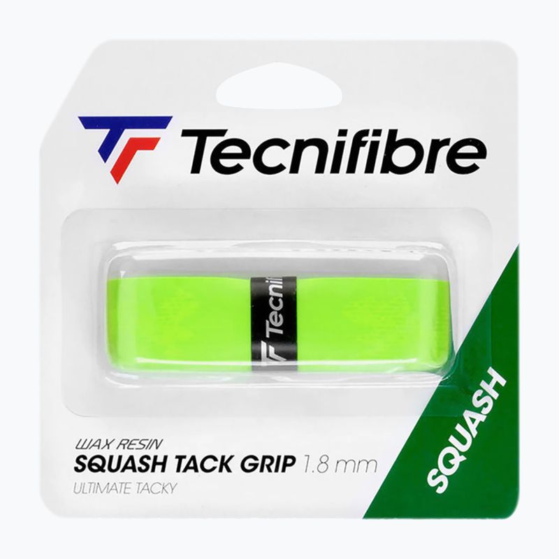Owijka do rakiet squash Tecnifibre Squash Tacky Grip green