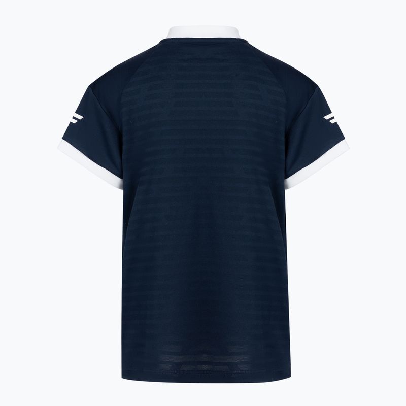 Koszulka polo tenisowa dziecięca Tecnifibre 22F3PO F3 Polo Jr marine 2