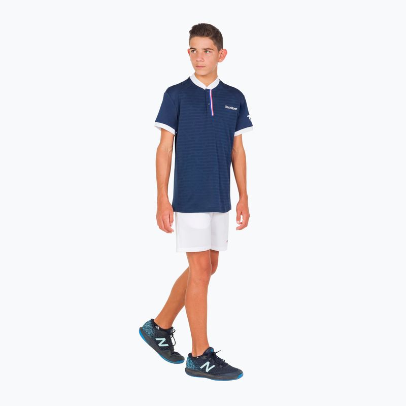 Koszulka polo tenisowa dziecięca Tecnifibre 22F3PO F3 Polo Jr marine 6