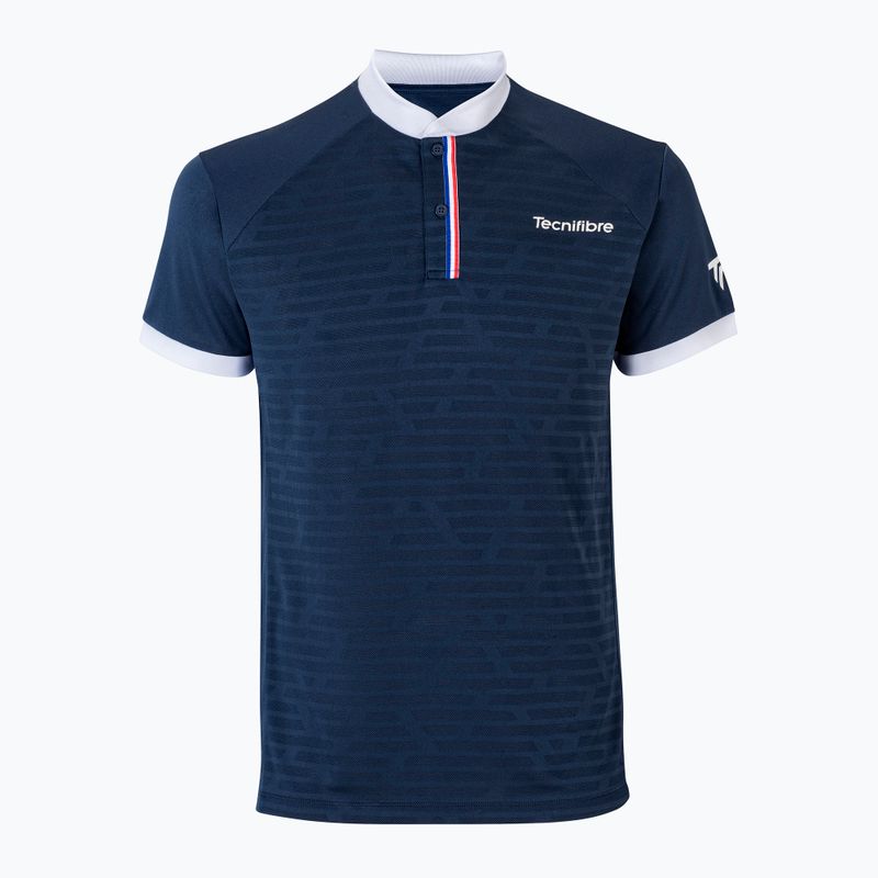 Koszulka polo tenisowa męska Tecnifibre 22F3PO F3 marine