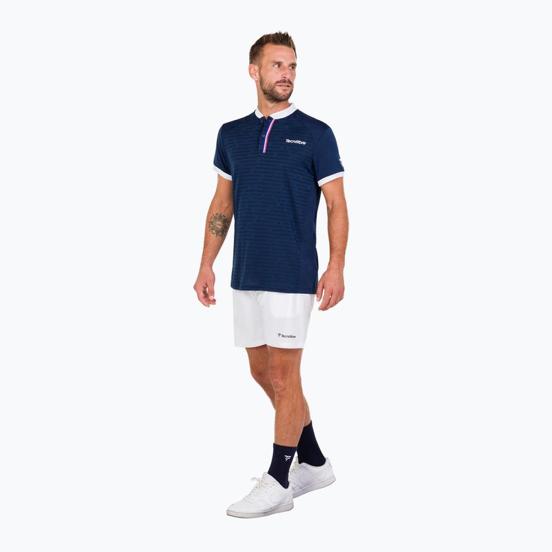 Koszulka polo tenisowa męska Tecnifibre 22F3PO F3 marine 3