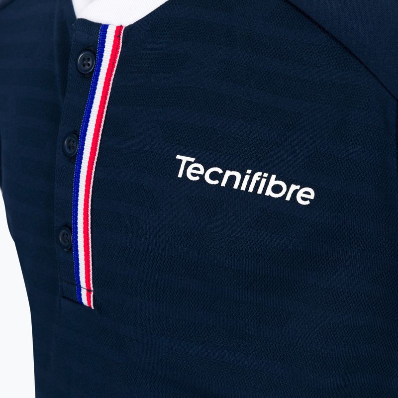 Koszulka tenisowa dziecięca Tecnifibre 22LAF3 F3 Jr marine 3
