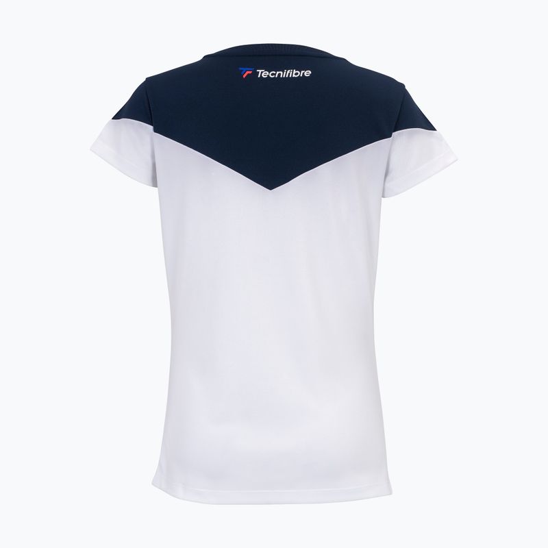 Koszulka tenisowa damska Tecnifibre 22WPERTEE Perf W white/marine 2