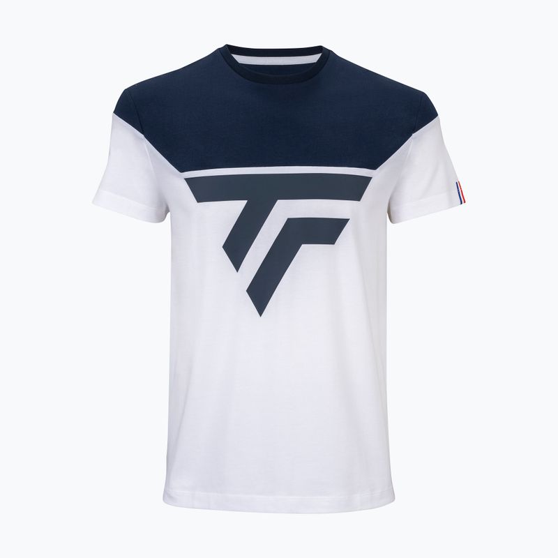 Koszulka tenisowa męska Tecnifibre 22TRAITEE Training white/marine