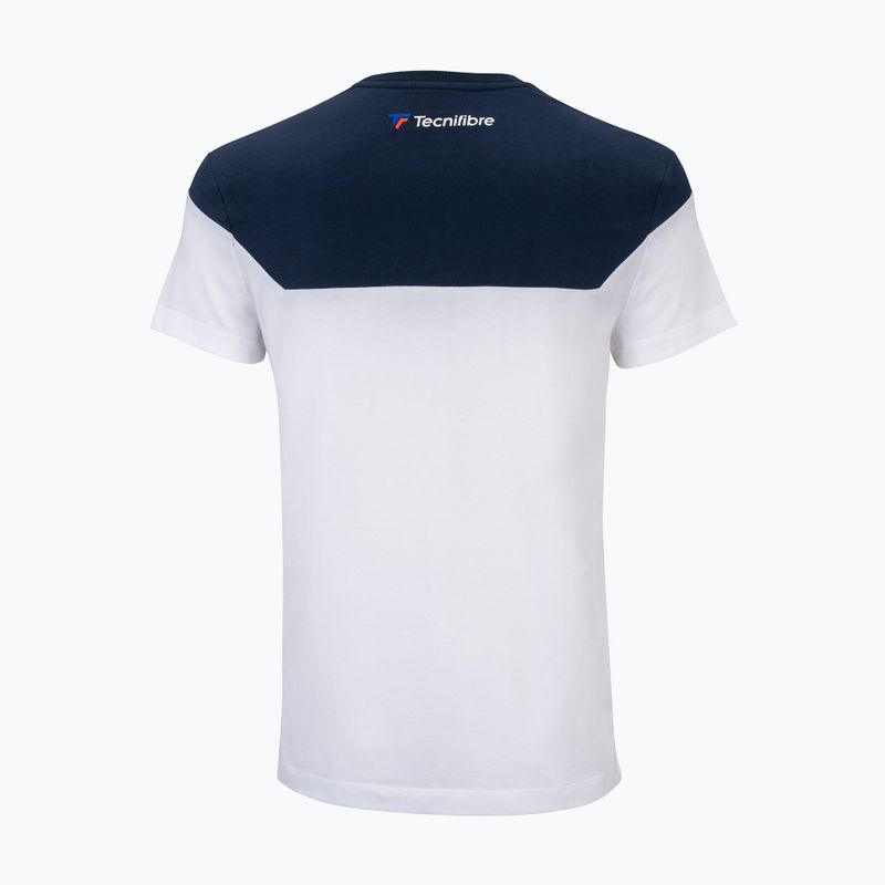 Koszulka tenisowa męska Tecnifibre 22TRAITEE Training white/marine 2