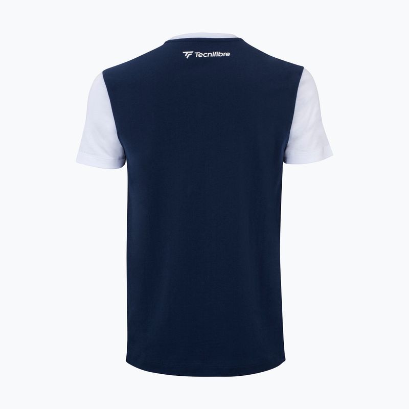 Koszulka tenisowa męska Tecnifibre 22CLUBTEE Club white/marine 2