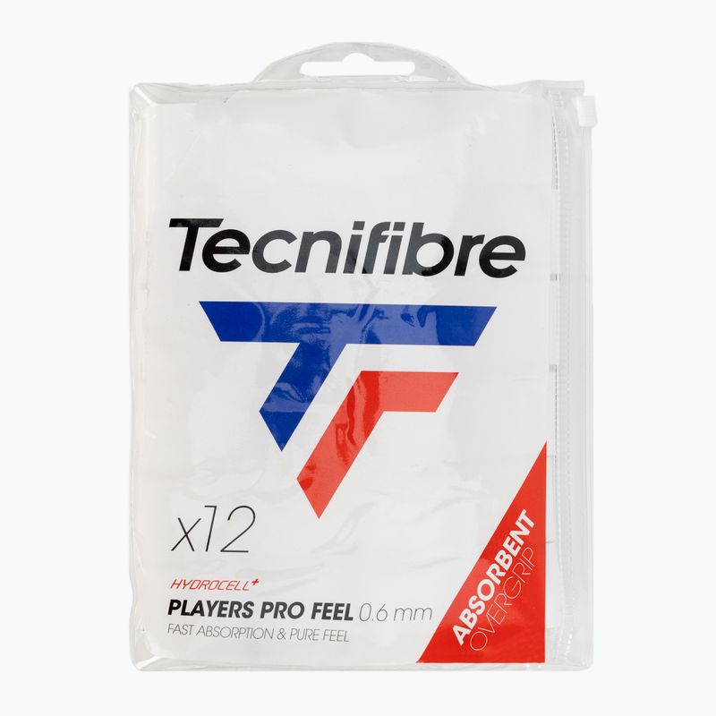 Owijki do rakiet tenisowych Tecnifibre Sachets Players Profeel 12 szt. 2