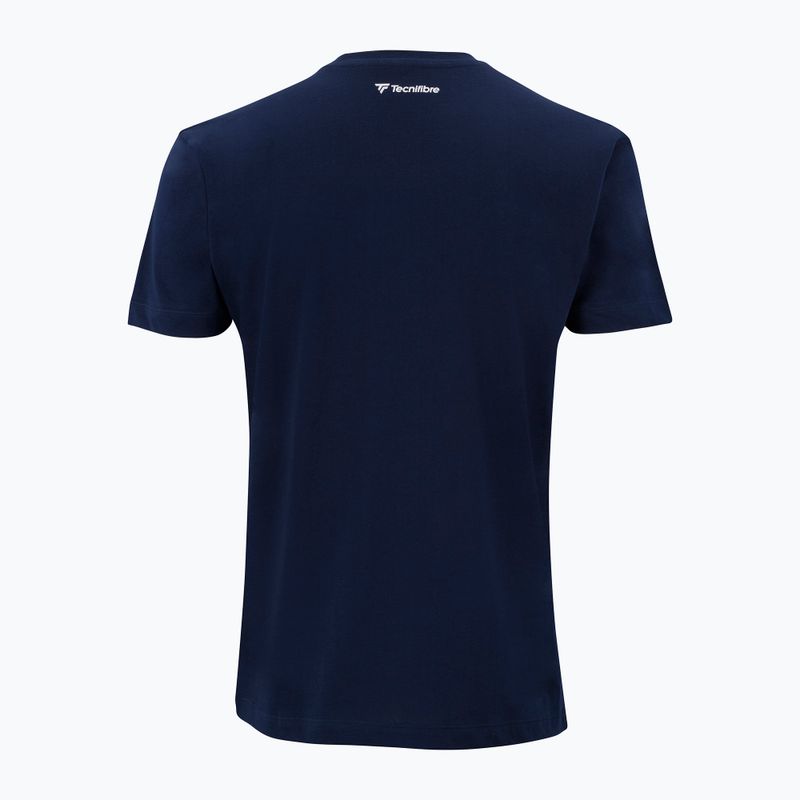 Koszulka tenisowa dziecięca Tecnifibre Team Cotton Tee Jr marine 2