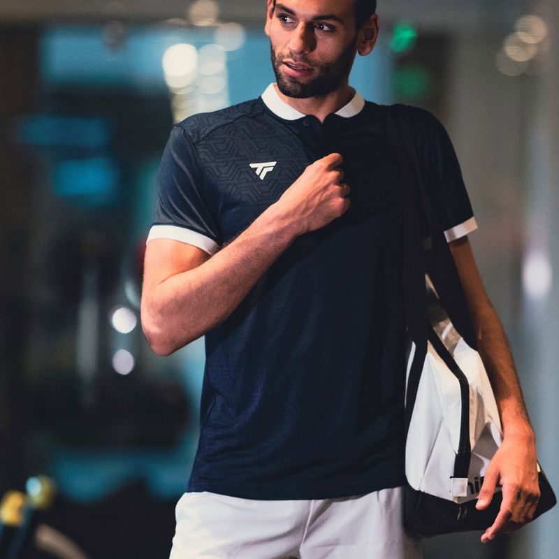 Koszulka polo tenisowa męska Tecnifibre Team Mesh marine 5