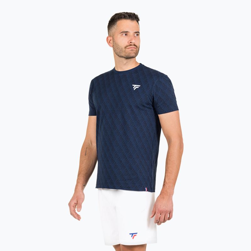 Koszulka tenisowa męska Tecnifibre Graphic Tee Stretch merine