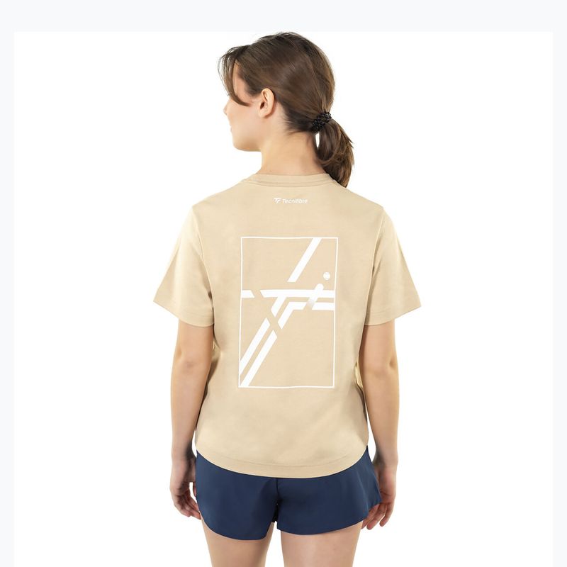 Koszulka damska Tecnifibre Graphic Tee W sand 3