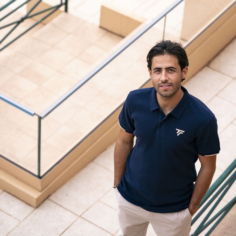 Koszulka polo męska Tecnifibre Waffle marine 7