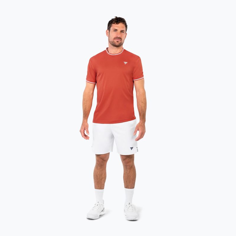 Koszulka tenisowa męska Tecnifibre Team Tech Tee terracota 2