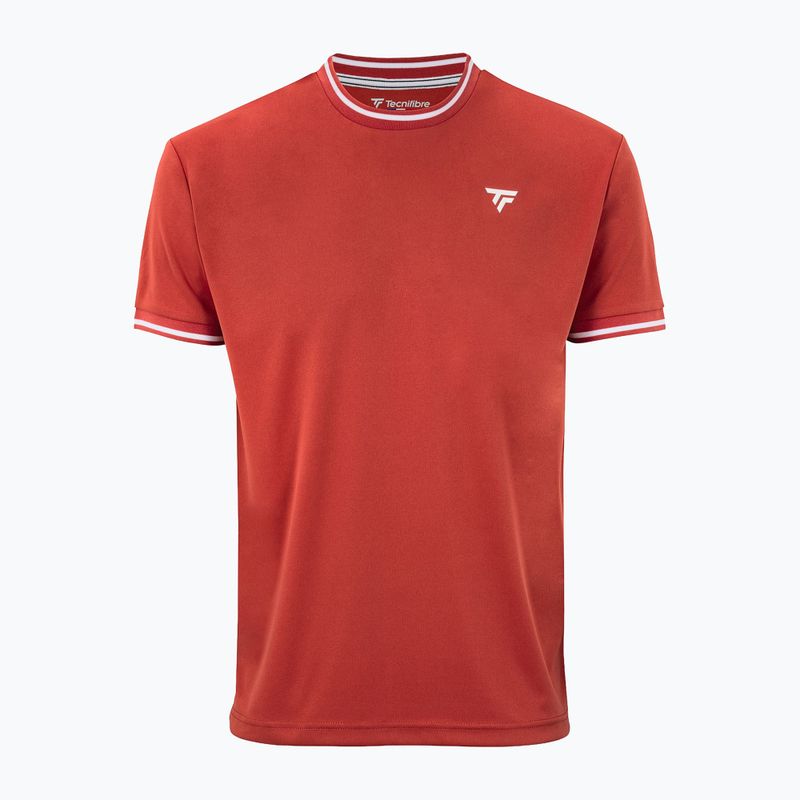 Koszulka tenisowa męska Tecnifibre Team Tech Tee terracota 4
