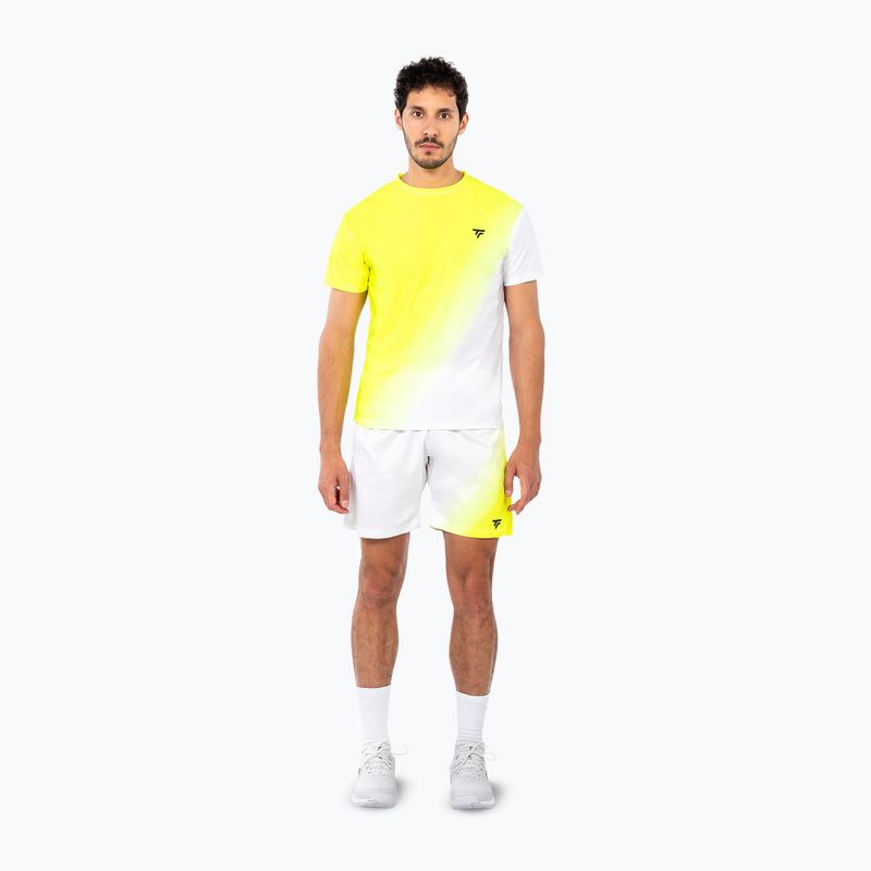 Koszulka tenisowa męska Tecnifibre Team X-Loop Tee white/yellow 2