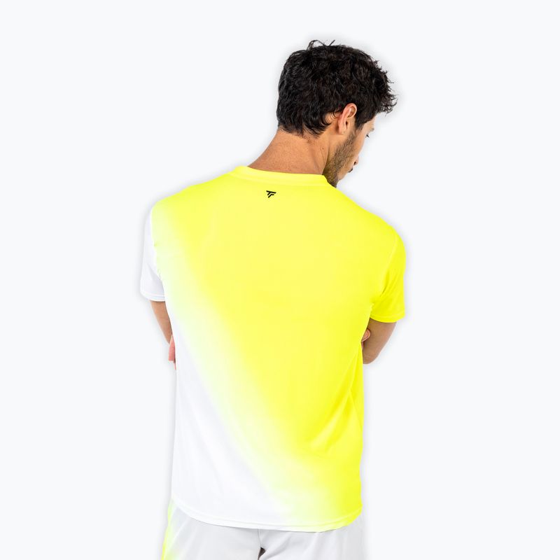 Koszulka tenisowa męska Tecnifibre Team X-Loop Tee white/yellow 3