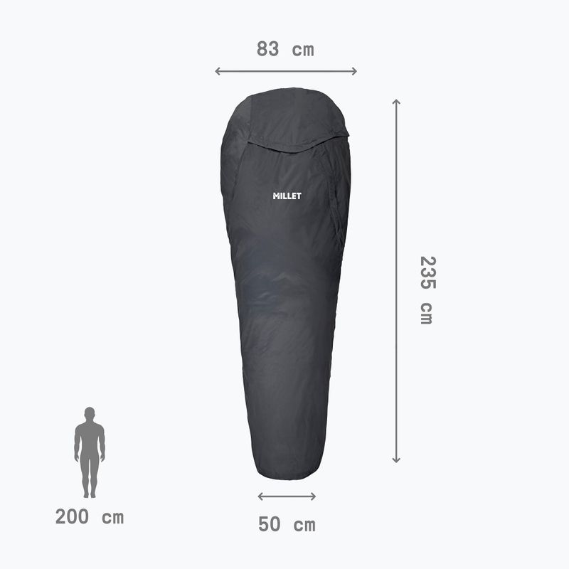 Płachta biwakowa Millet Bivy Bag asphalt 5