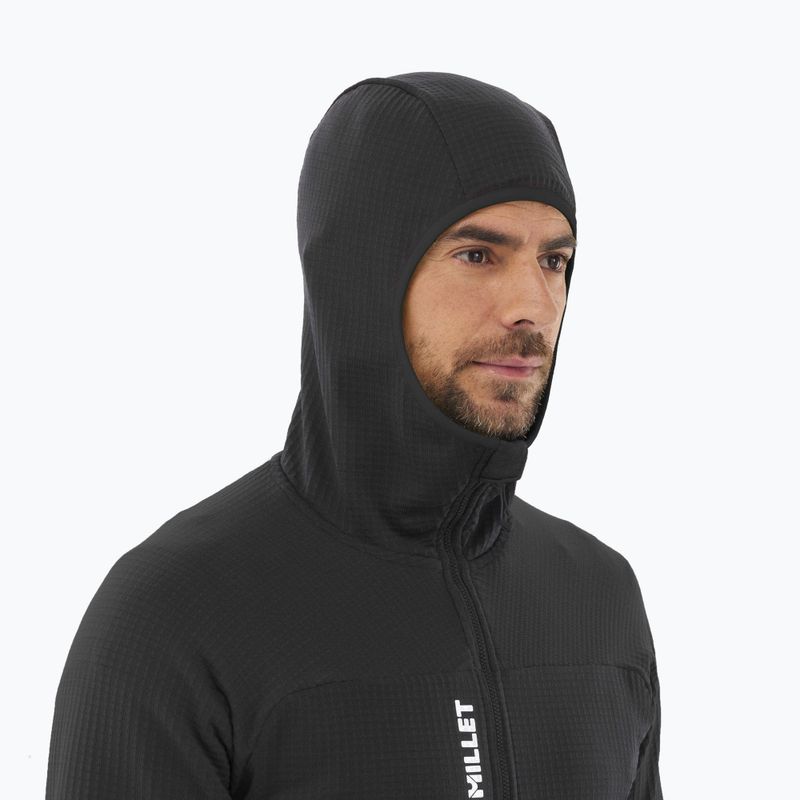 Bluza męska Millet Fusion Grid Hoodie black/noir 4