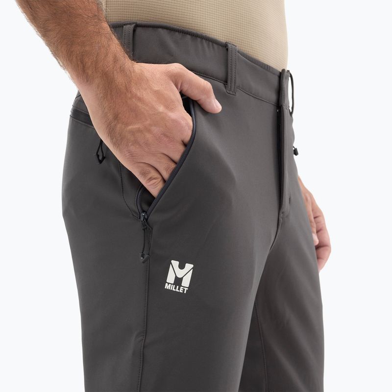 Spodnie softshell męskie Millet Lapiaz dark grey/black 4