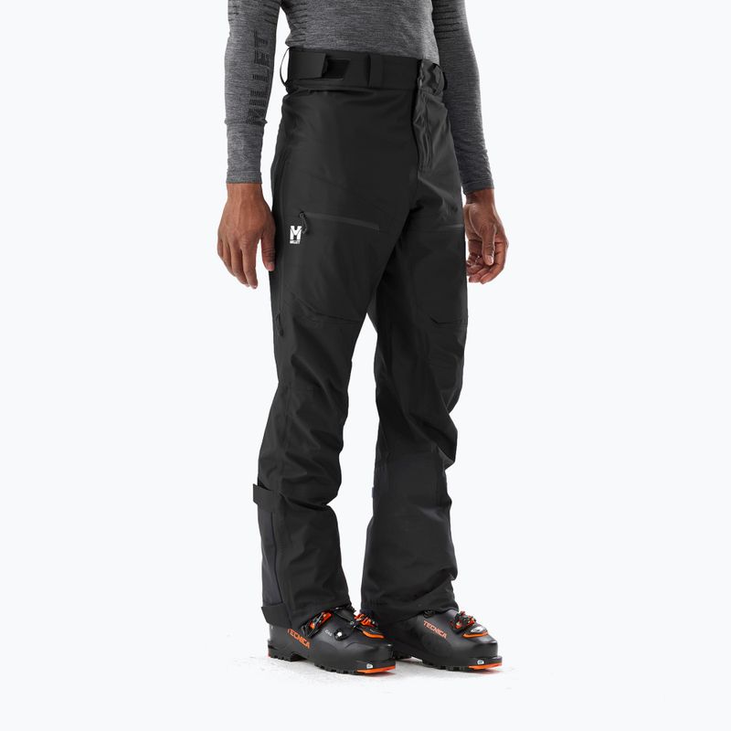 Spodnie skiturowe męskie Millet M White 3L czarny
