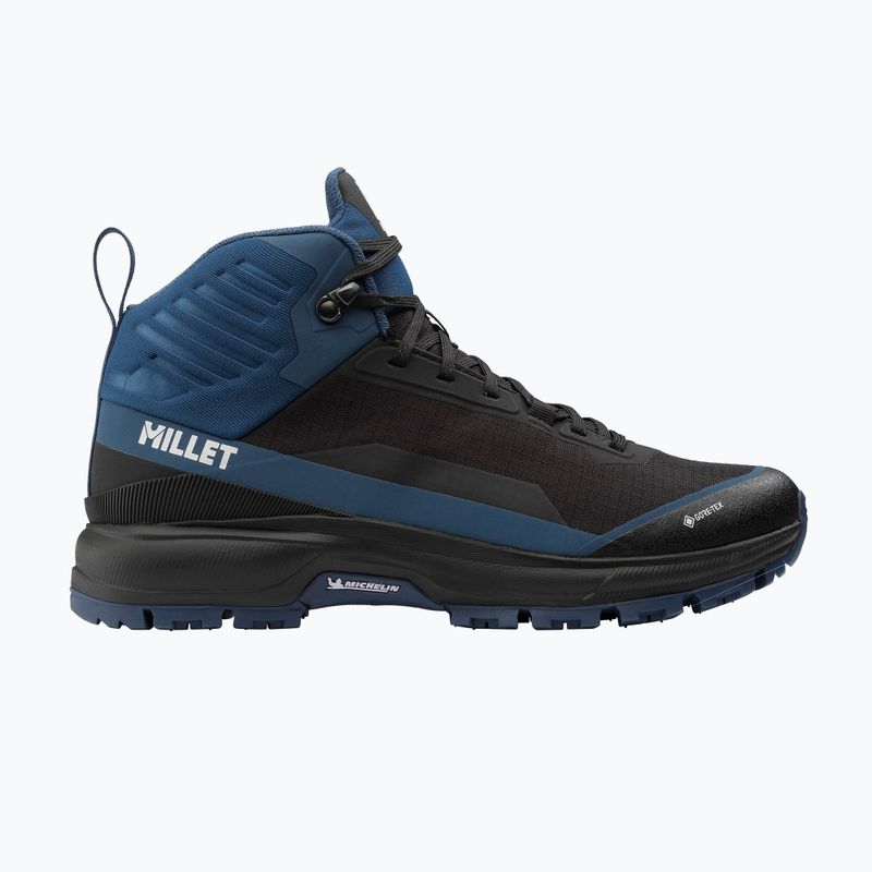 Buty trekkingowe męskie Millet Wanaka Mid GTX black/ dark denim 2