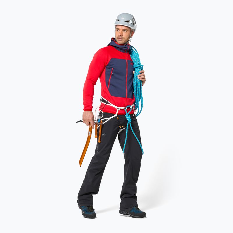Bluza męska Millet Fusion Grid Hoodie red 2