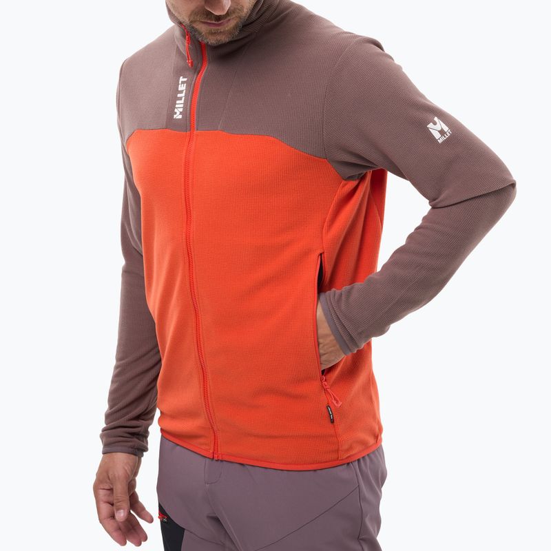 Bluza polarowa męska Millet Ubic Lightgrid pepper/paprika 4