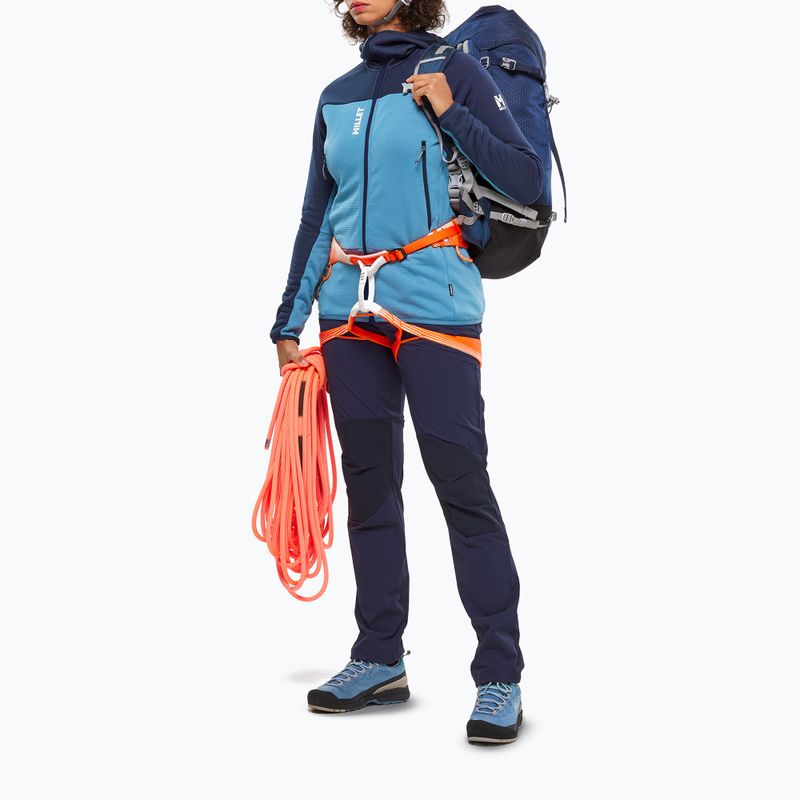 Bluza damska Millet Fusion Grid Hoodie coronet blue/saphir 2