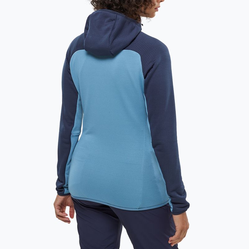 Bluza damska Millet Fusion Grid Hoodie coronet blue/saphir 3