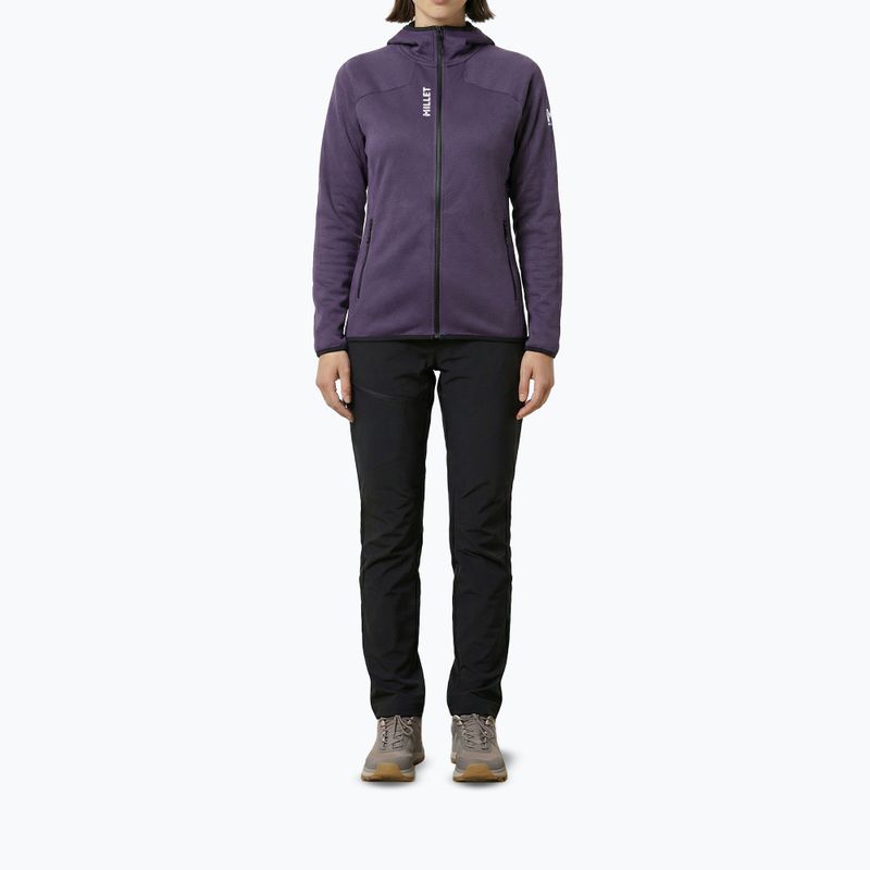 Bluza trekkingowa damska Millet Lokka Hoodie III purple velvet 2