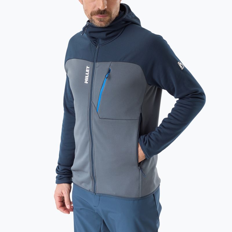 Bluza męska Millet Seneca Fleece Hoodie saphir/shadow blue 4