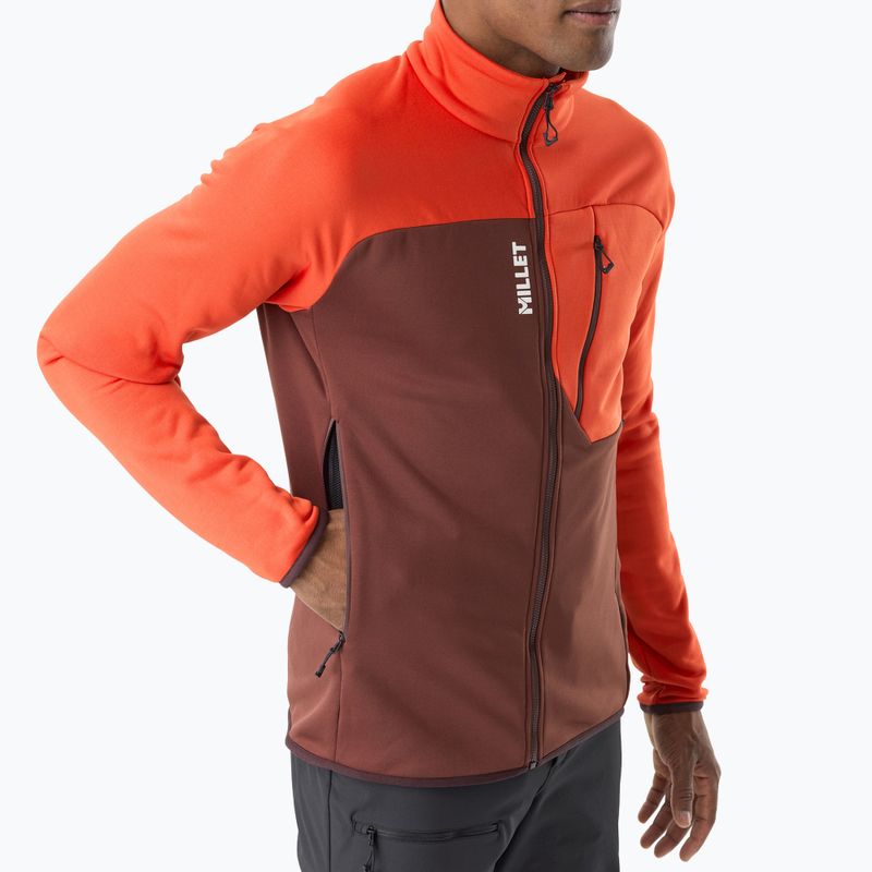 Bluza męska Millet Seneca Fleece truffle/paprika 4