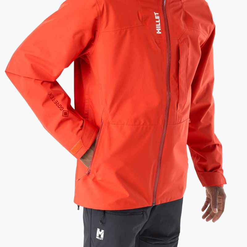 Kurtka przeciwdeszczowa męska Millet Kamet Gore-Tex Jacket Jacket paprika 5